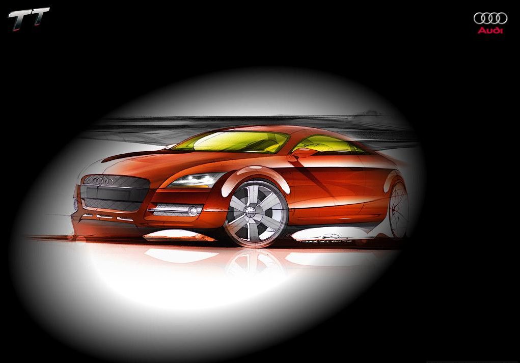 2007 Audi TT - Front - Sketch