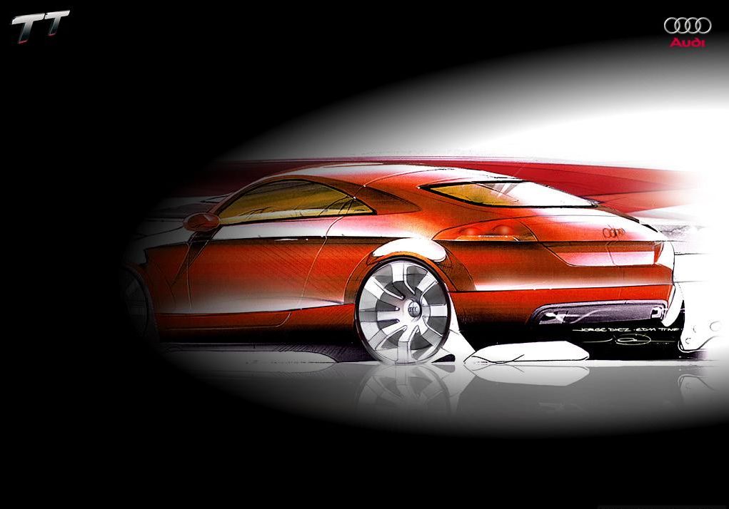 2007 Audi TT - Rear - Sketch